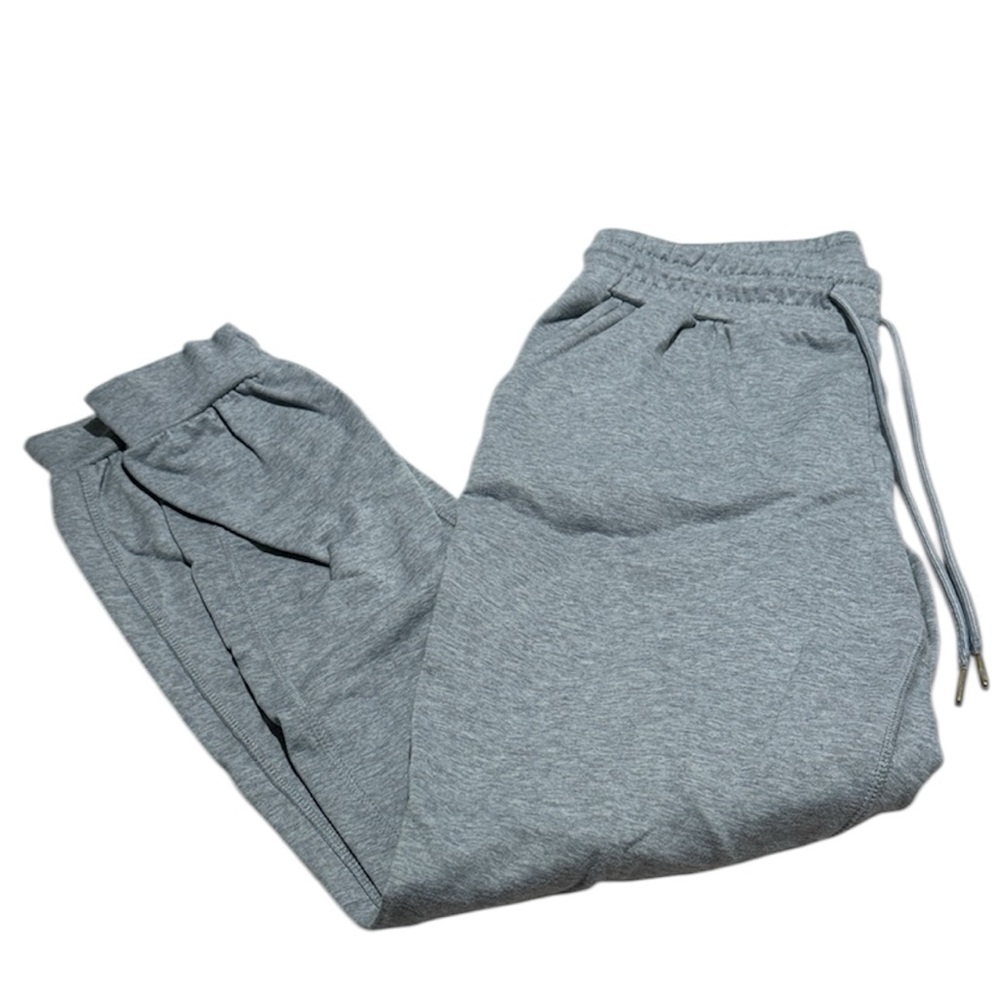 Grey jogger activewear sweatpants